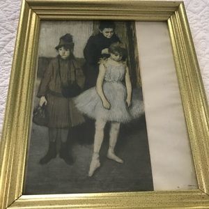 Degas print - The Mante Family  Print and frame.